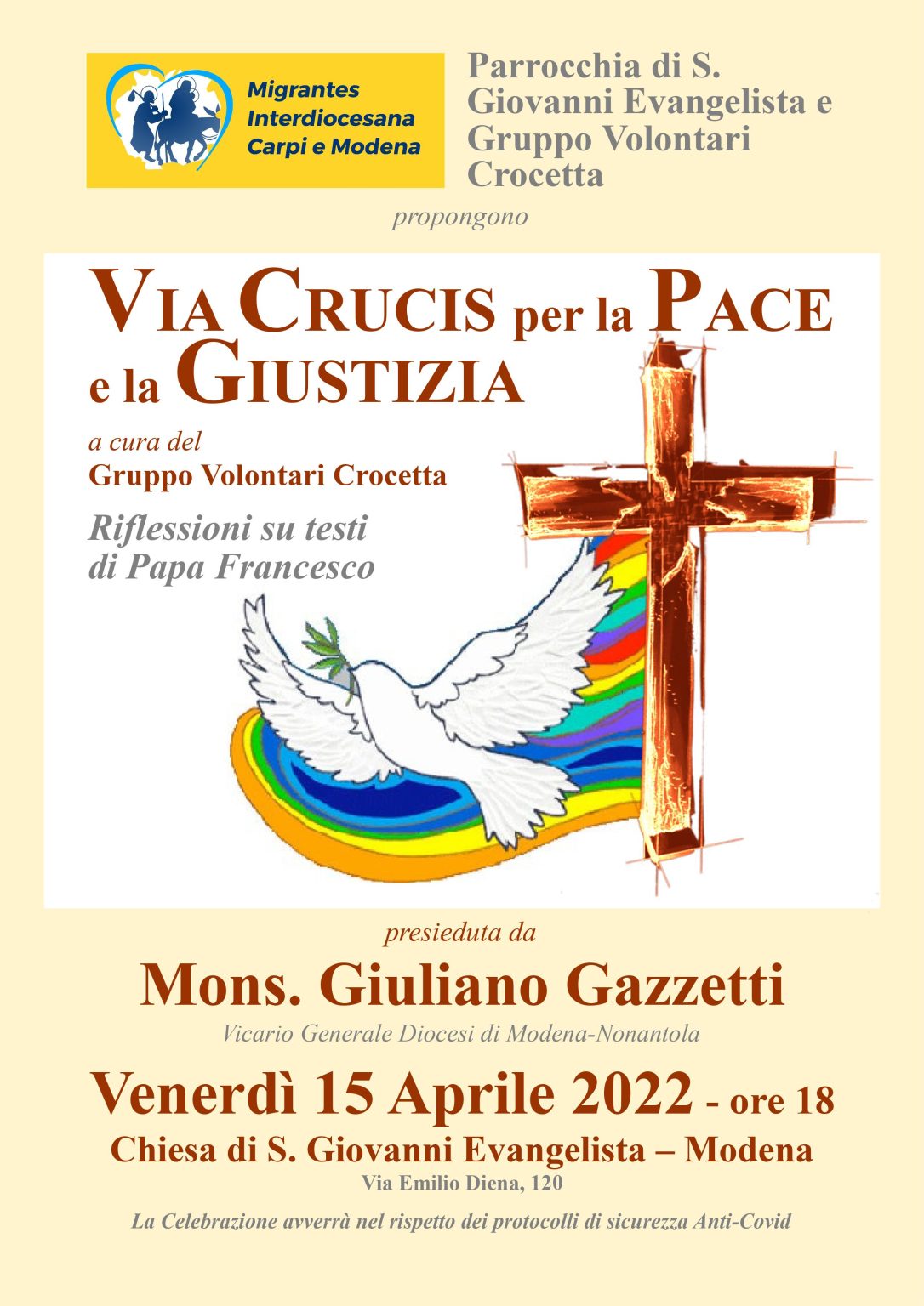 Via Crucis per la pace e la giustizia in S. Giovanni Evangelista